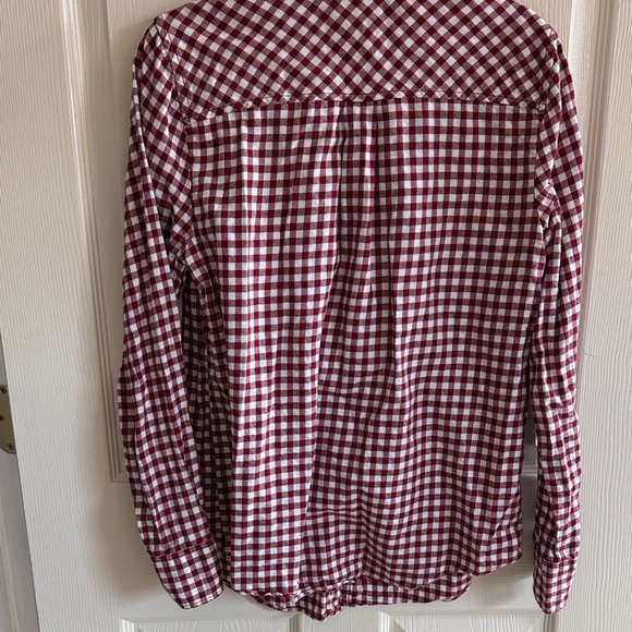 J. Crew Red and White Checkered Shirt - Picture 4 of 4
